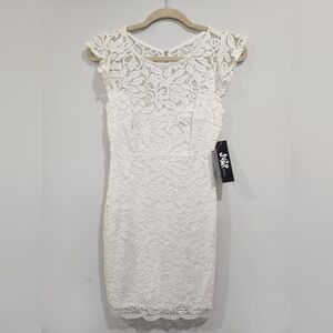 NWT White Lace Mini Dress